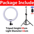 LED Ring Light 33cm with 50cm Tripod & Phone Holder for TikTok, YouTube, Photography