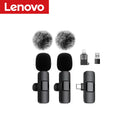 Wireless Lavalier Microphone - Plug & Play Mic for iPhone & Android | Noise Cancellation